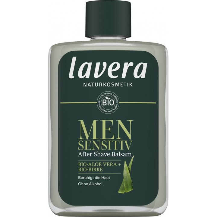 After shave balsam sensitiv cu aloe vera bio si mesteacan bio, 100ml
