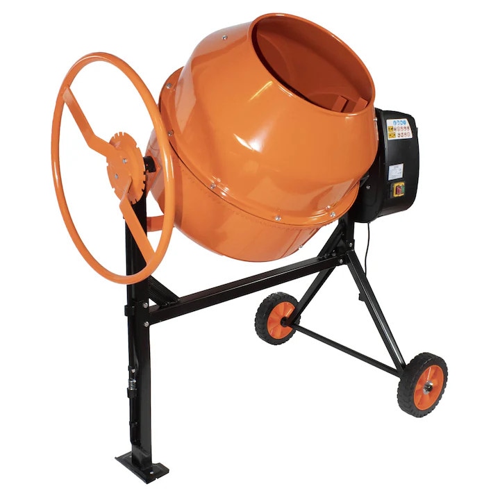 Betoniera ZEP TI-E LA INDEMANA, 1250W, 195L, coroana din fonta, model 2025