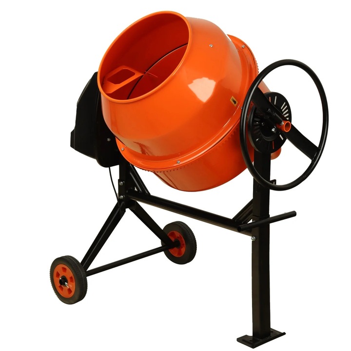 Betoniera ZEP TI-E LA INDEMANA 150L, 850W, 26.6 rpm, cuva metalica, roti polimer, IP44, Model 2025