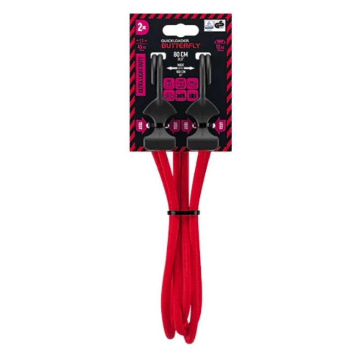 Coarda elastica QUICKLOADER, greutate asigurata 12kg, 80cmx8mm, 2 buc