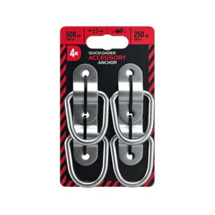 Inel de ancorare QUICKLOADER, greutate asigurata 250kg, 4 buc