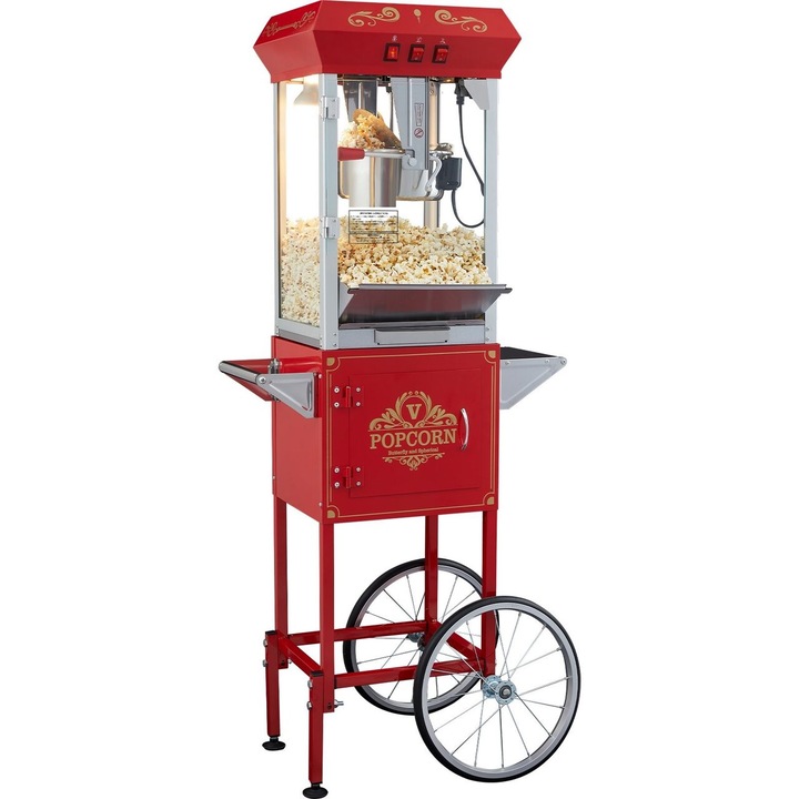 Masina automata Popcorn Cinema, capacitate 11 l, putere 850 W, 610x410x1395 mm, Rosu
