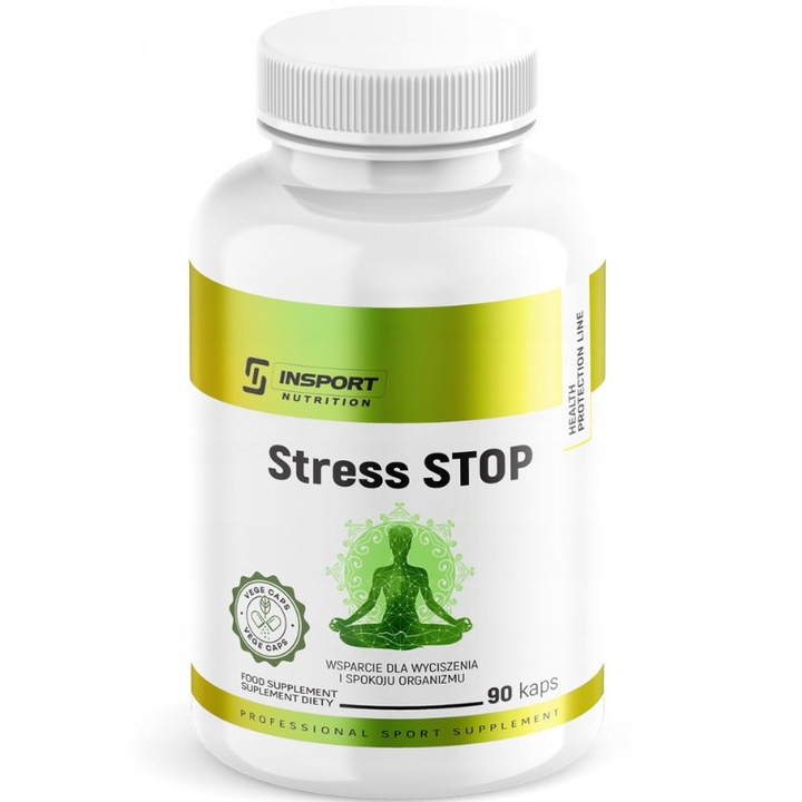 STRESS STOP 90 kapszula – L-triptofán, Ashwagandha, Citromfű – Stressz, Alvás, Relaxáció, INSPORT