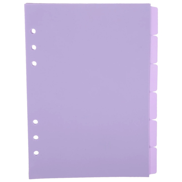 Separatoare pentru biblioraft, 6 buc, violet, 21x14.8cm