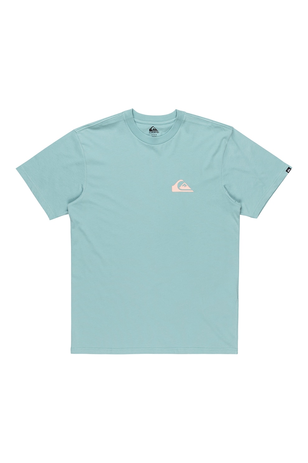 QUIKSILVER, Tricou de bumbac cu logo discret Ev, Verde persan, S