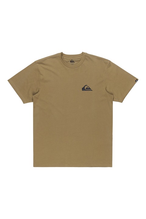 QUIKSILVER, Tricou de bumbac cu logo discret Ev, Kaki