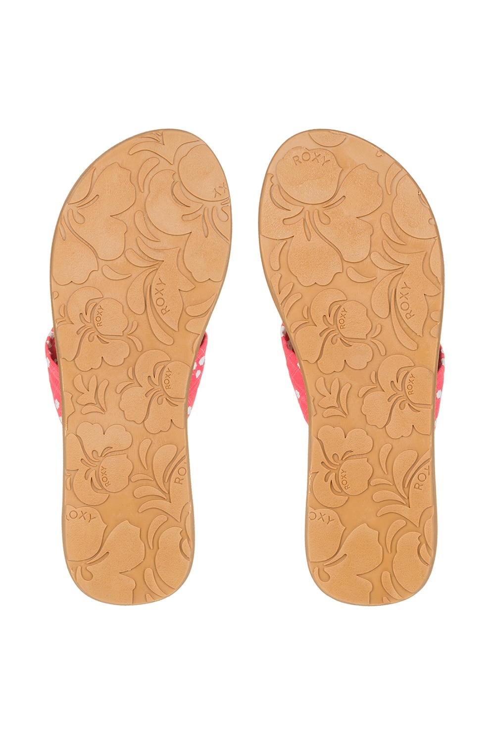 ROXY, Papuci flip-flop cu garnituri cu imprimeu Paia V, Rosu, Alb