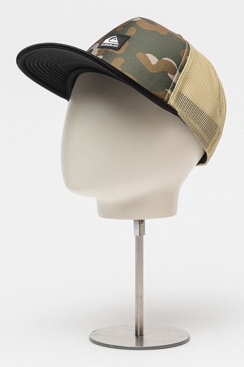 QUIKSILVER, Шапка Emu Trucker с лого, Зелен/Черен, 58 CM