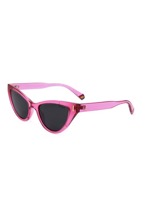 Polaroid, Ochelari de soare cat-eye cu lentile polarizate, 52-19-145, Fucsia