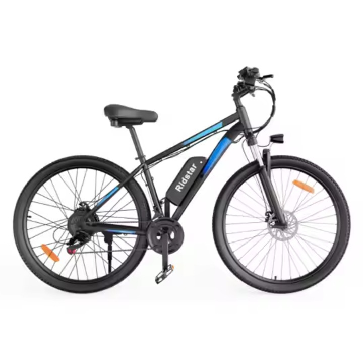 Електрически велосипед Ridstar S29, 1000W, 48V 15Ah, Черно/Синьо