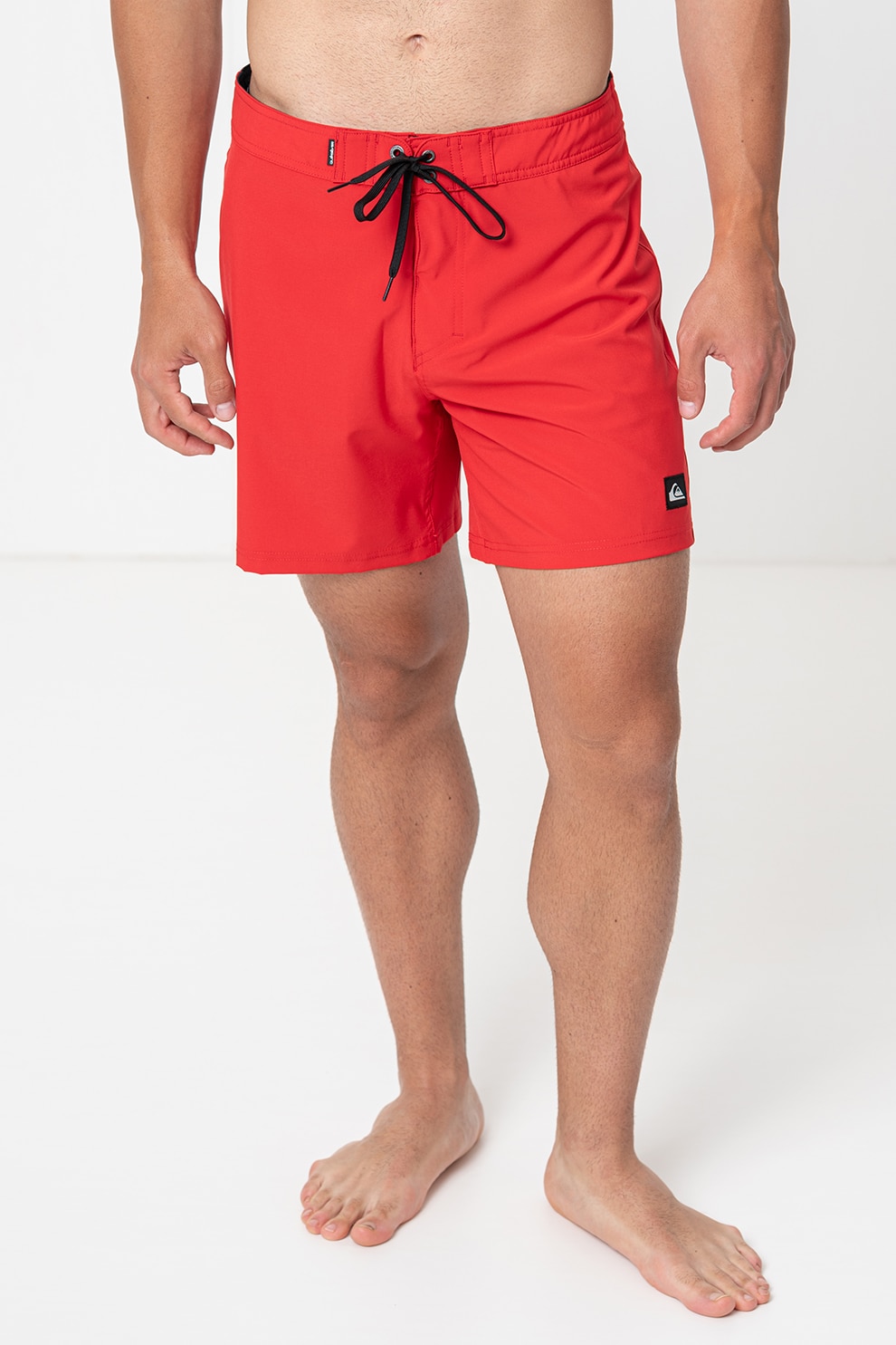 mi♡ QUIKSILVER, Pantaloni scurti de baie cu talie ajustabila, Rosu