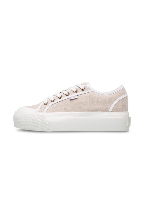 ROXY, Cruizer flatform sneaker, Fehér/Világos tópbarna