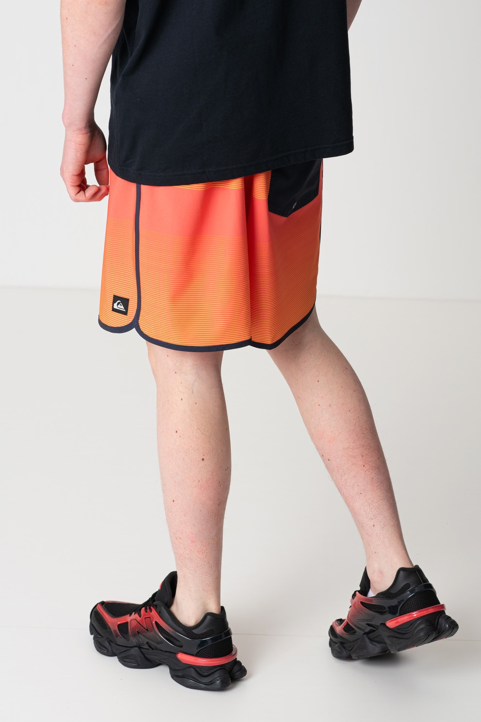 QUIKSILVER, Pantaloni scurti de baie cu snur de ajustare, Negru