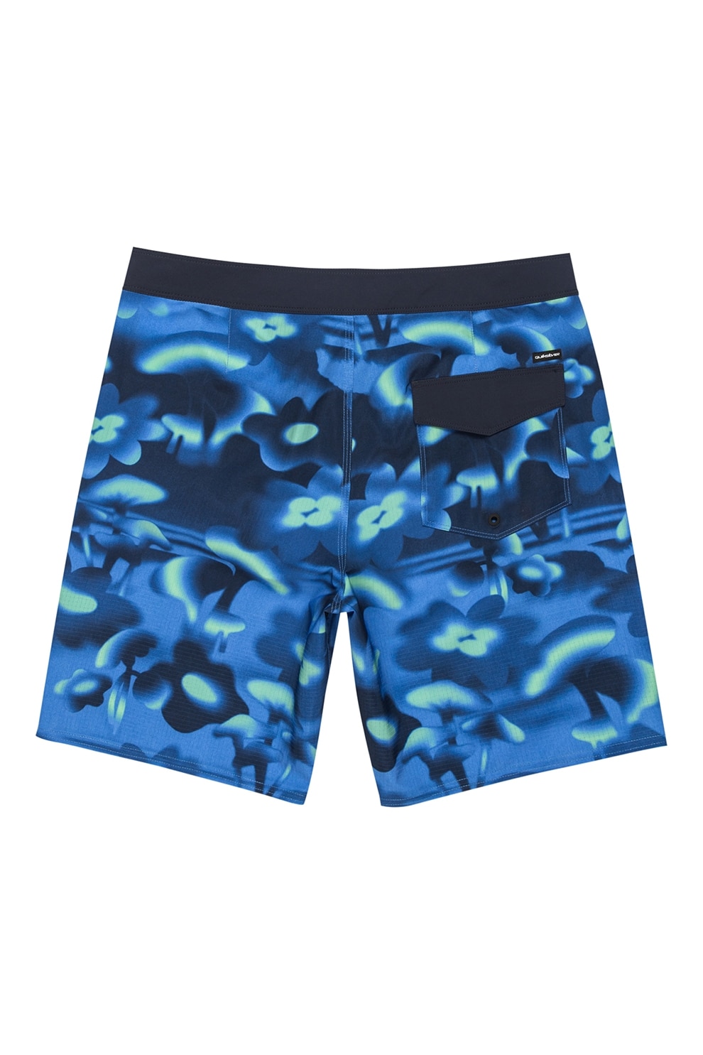 QUIKSILVER, Pantaloni scurti de baie cu snur si model floral