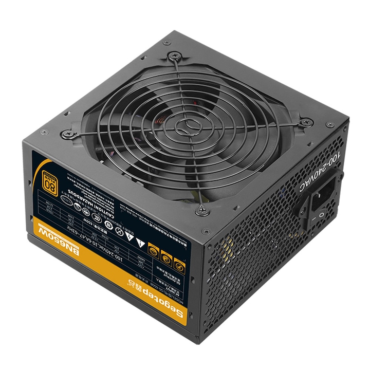 Sursa Segotep BN650W 650W 80 PLUS Bronze, ventilator silentios de 120mm, Negru