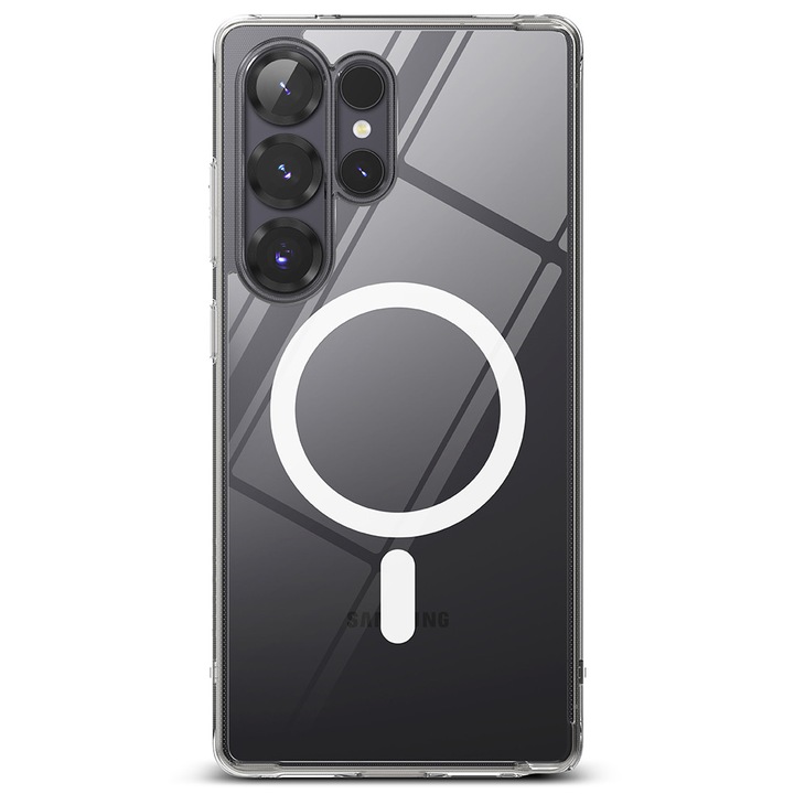 Husa compatibila cu Samsung Galaxy S25 Ultra, Magsafe, Anti-Shock, Transparent, Atlas