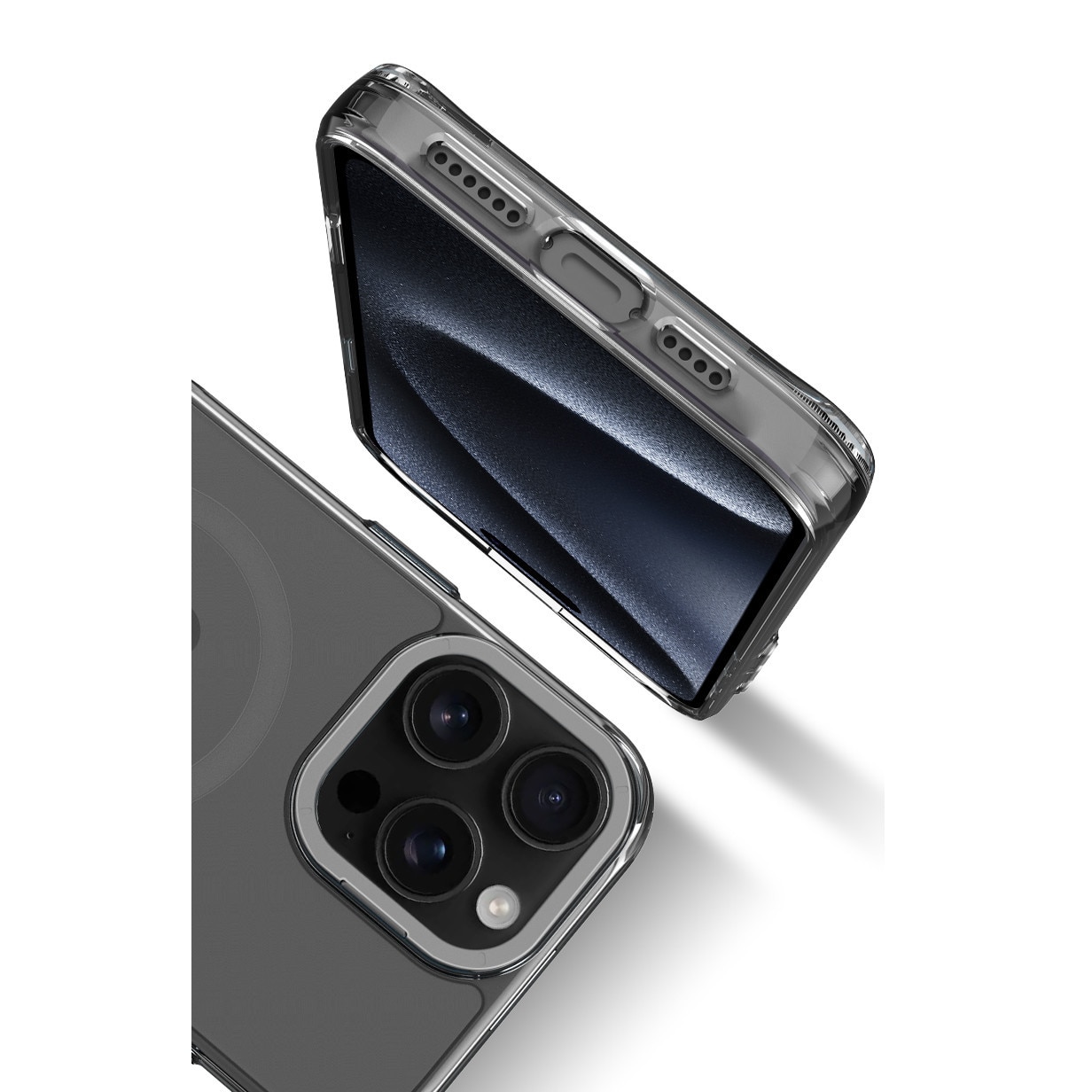 Husa de Protectie, Compatibila Apple iPhone 15 Pro, Doctor Shield Aero, MagSafe - Gri