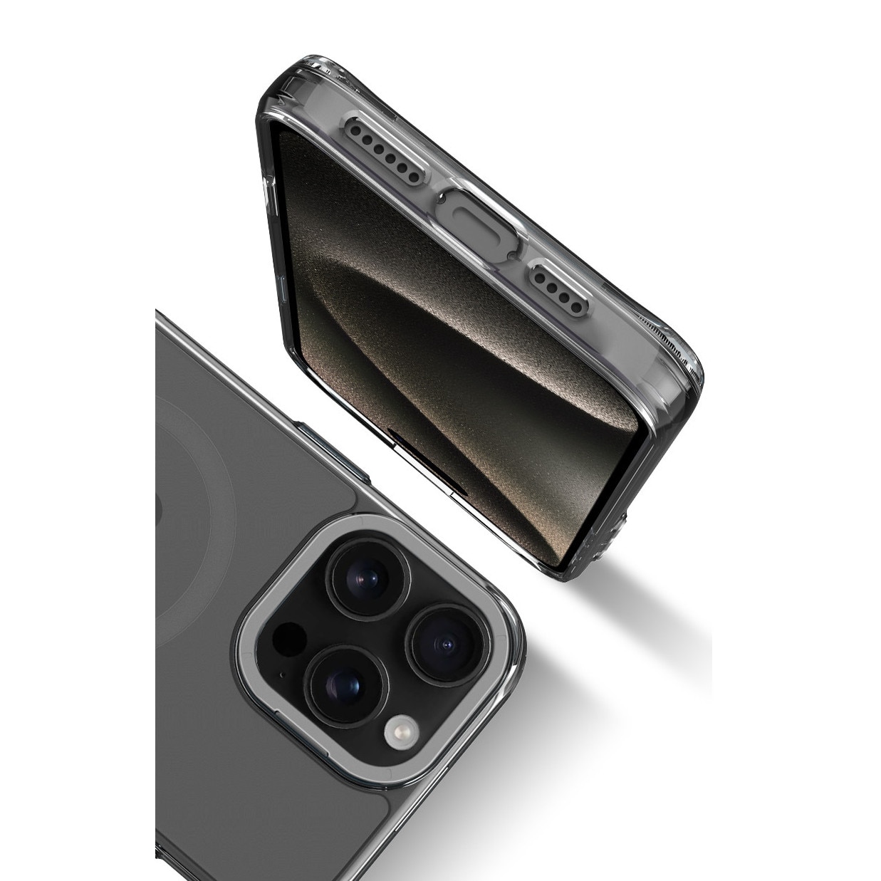 Husa de Protectie, Compatibila Apple iPhone 15 Pro Max, Doctor Shield Aero, MagSafe - Gri