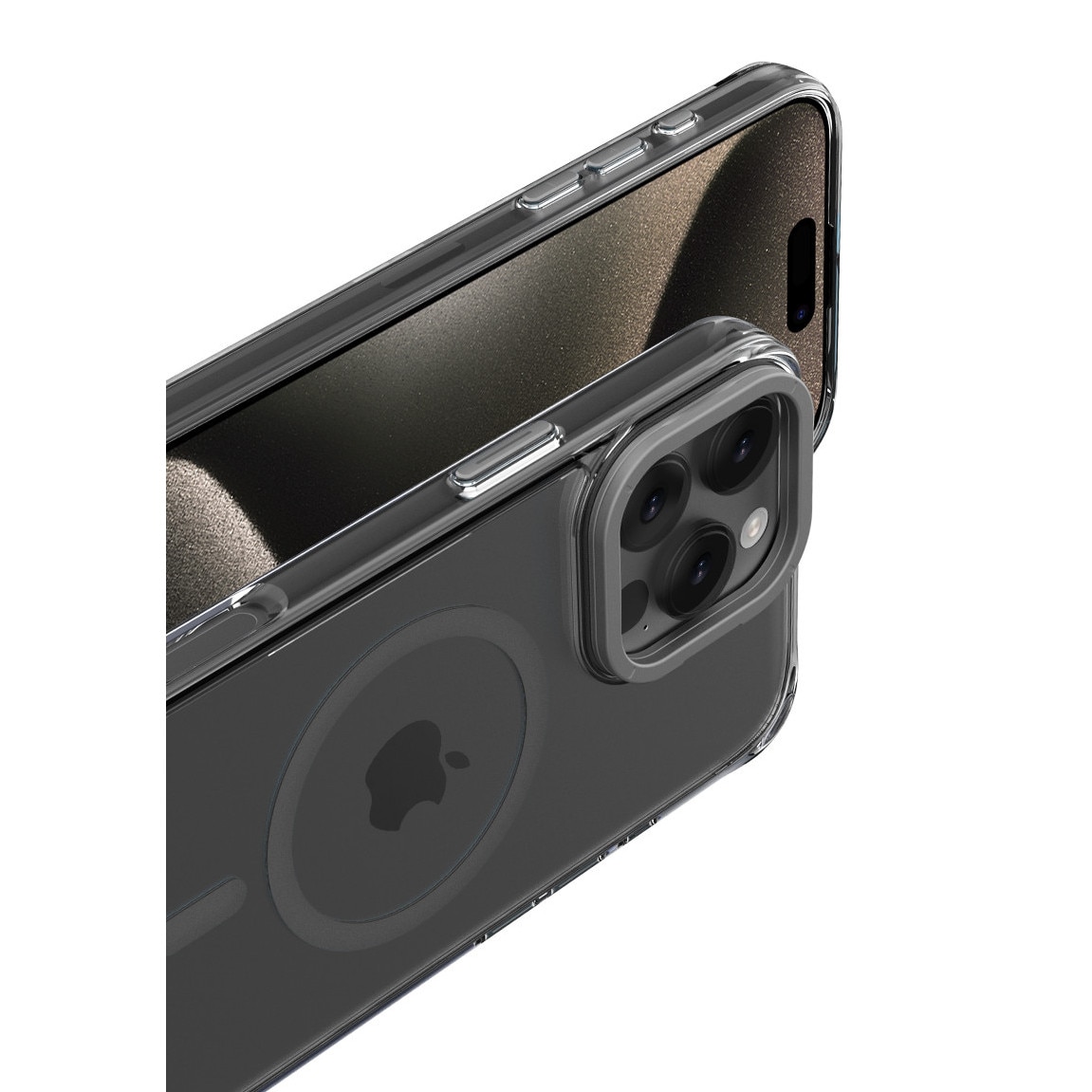 Husa de Protectie, Compatibila Apple iPhone 15 Pro Max, Doctor Shield Aero, MagSafe - Gri