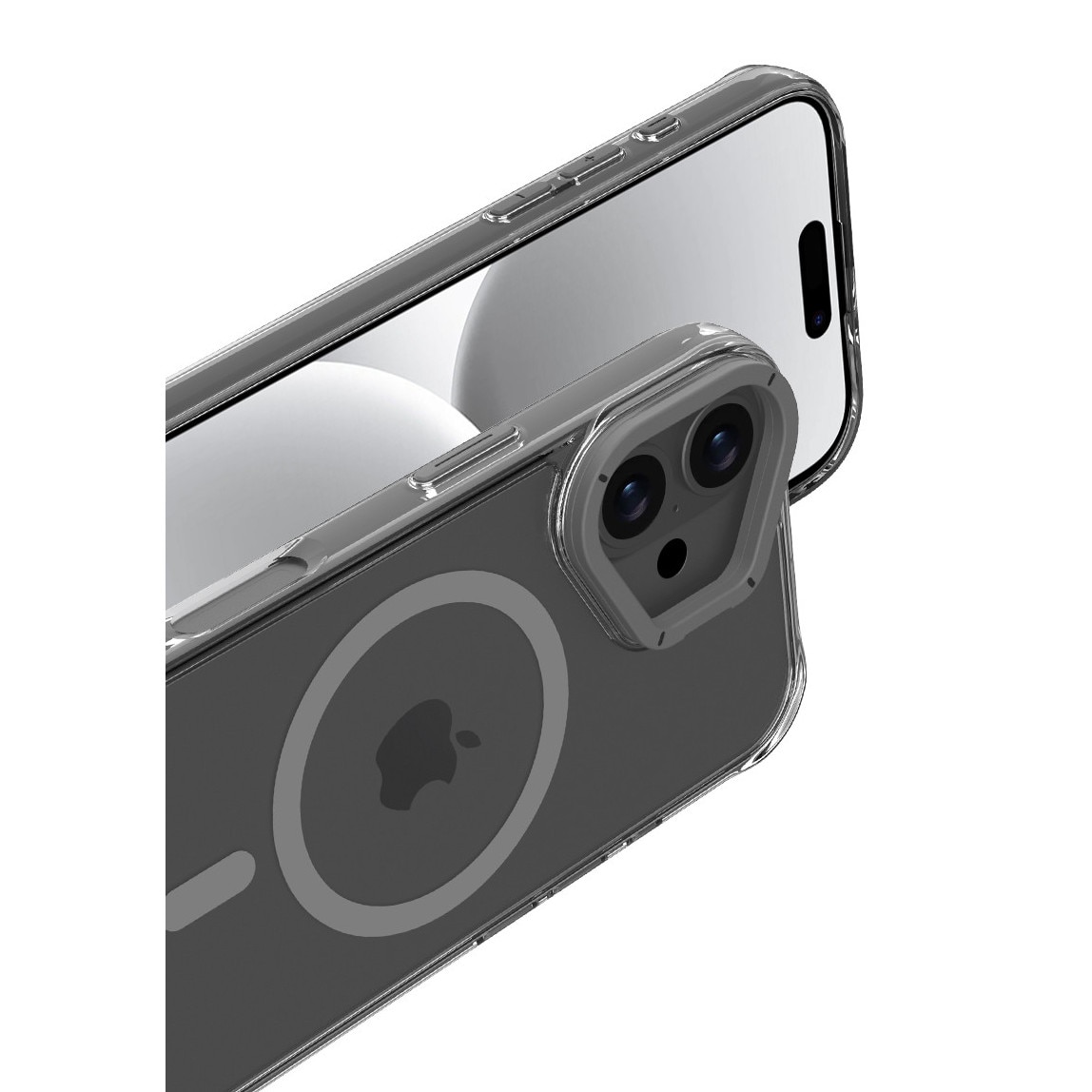 Husa de Protectie, Compatibila Apple iPhone 16, Doctor Shield Aero, MagSafe - Gri