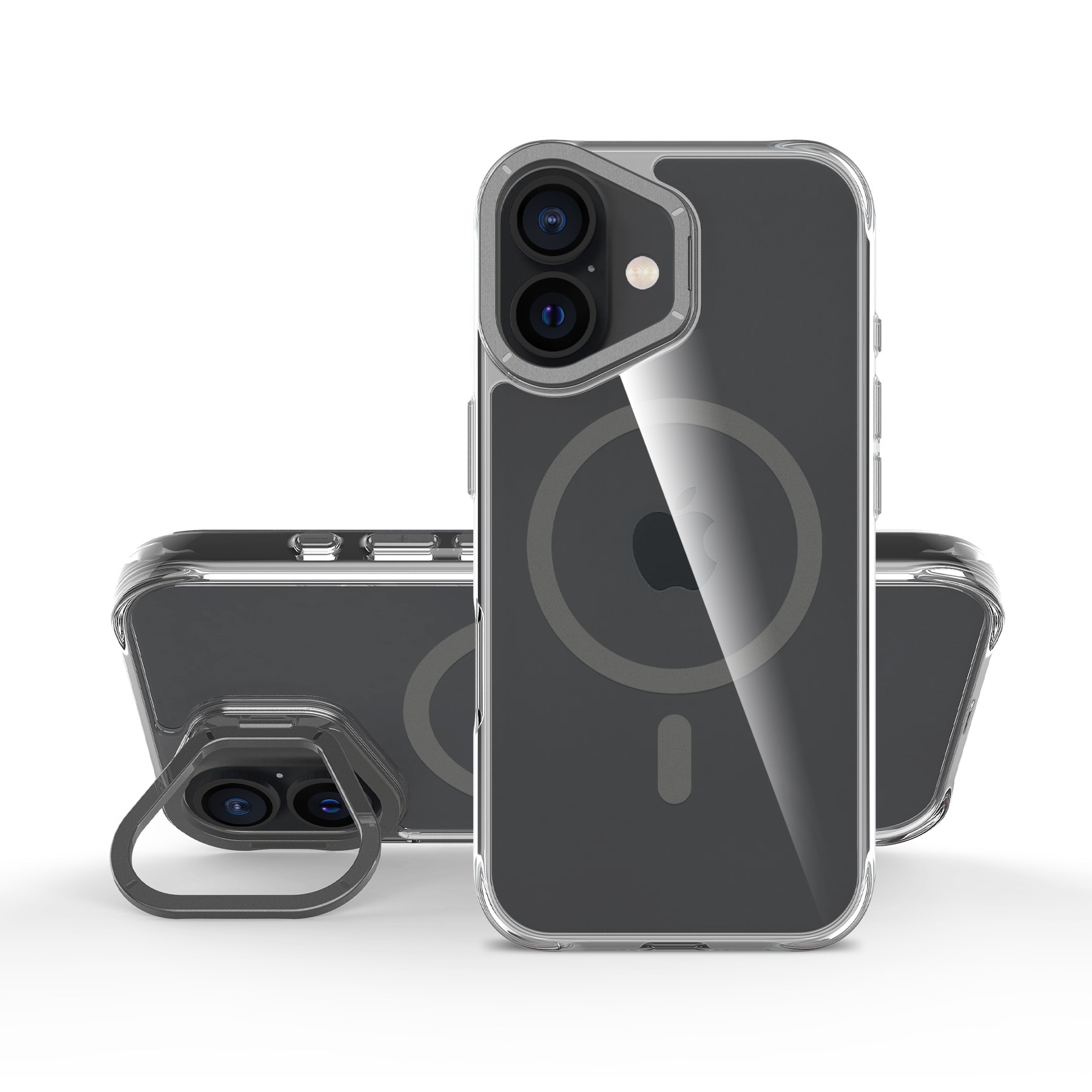Husa de Protectie, Compatibila Apple iPhone 16, Doctor Shield Aero, MagSafe - Gri