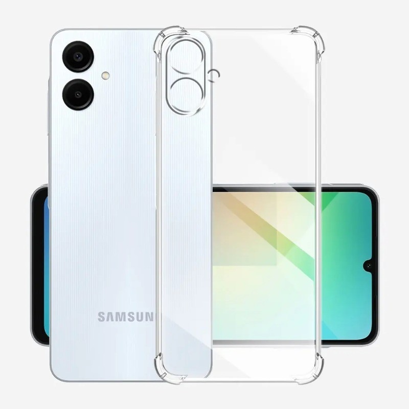 Set Husa si Folie pentru Samsung A06, husa Silicon Antisoc si folie ecran securizata, BzStore
