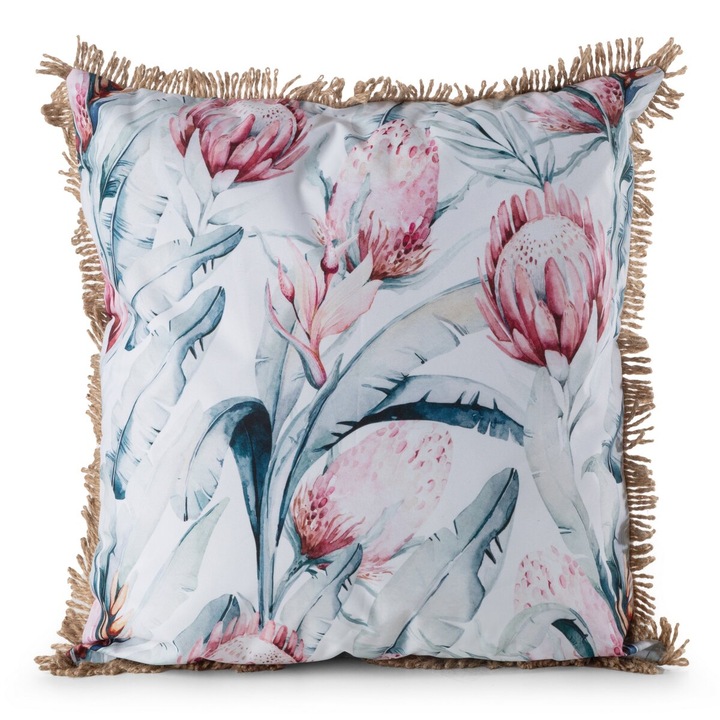 Fata de perna GARDEN32B din tesaturi impermeabile pentru gradina si terasa 45 x 45 cm Eurofirany alb