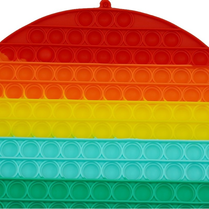 Produs premium - Jucarie antistres din silicon Pop it now, forma Rotund, multicolor, urias