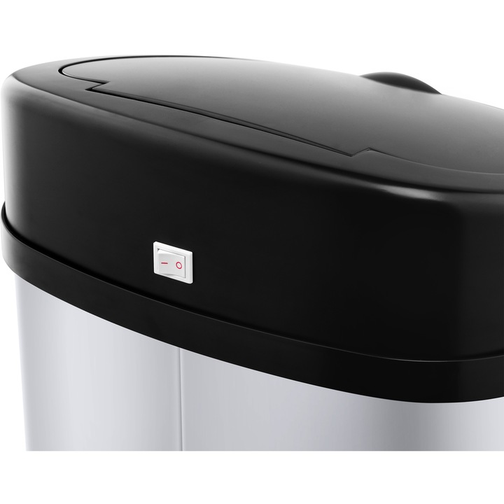 Cos de gunoi capac cu senzor Lamart, inox, 30L