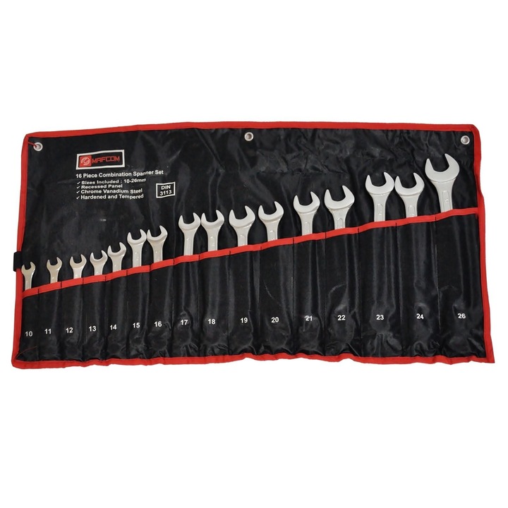 Trusa chei combinate 16 buc 10-26 mm