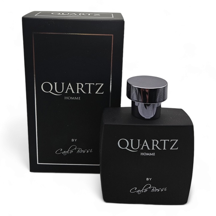 Apa de parfum, Carlo Bossi, Quartz Black, pentru barbati, citric cu esente lemnoase, 100ml