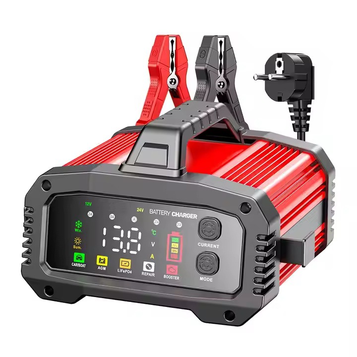 Автомобилно интелигентно зарядно устройство за батерии, E-ETOP, EFPT-250, 12V/25А, 24V/15А, за AGM, GEL, Lead-Acid, LiFePO4 батерии
