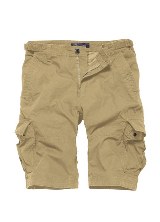 Pantaloni scurti Vintage Industries, bumbac, talie reglabila, 2 buzunare laterale