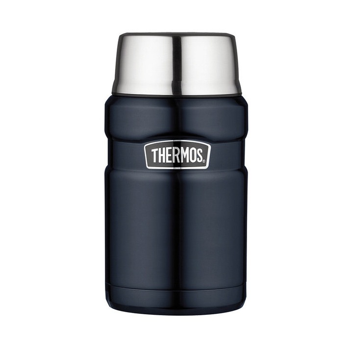 Termosuri Thermos, 0.7l, inox, 9.3x18.5cm, albastru inchis