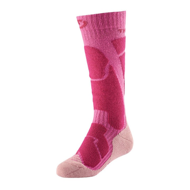 Sosete sport copii, Thermic, poliester, roz, 35-38