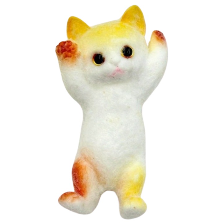 Squishy macska VICTINY, narancssárga, 18x10cm, többszínű szett