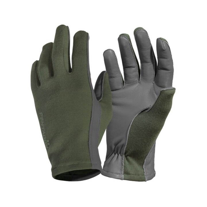 Manusi sport Pentagon, Pilot Nomex, olive, XS, rezistente la foc