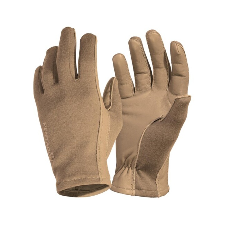 Manusi sport Pentagon, model Pilot, Nomex, Coyote, XL, rezistente la foc, aramida