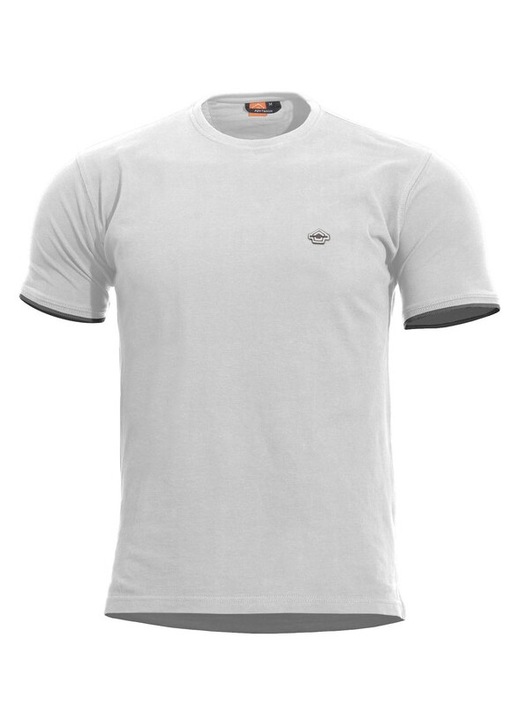 Tricou Pentagon, alb, bumbac premium, uscare rapida, potrivire confortabila