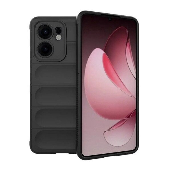 Gigapack husa de silicon pentru telefon mobil, rezistenta la socuri, protectie camera, 3d, negru, compatibil: Oppo Reno 13 F 5G