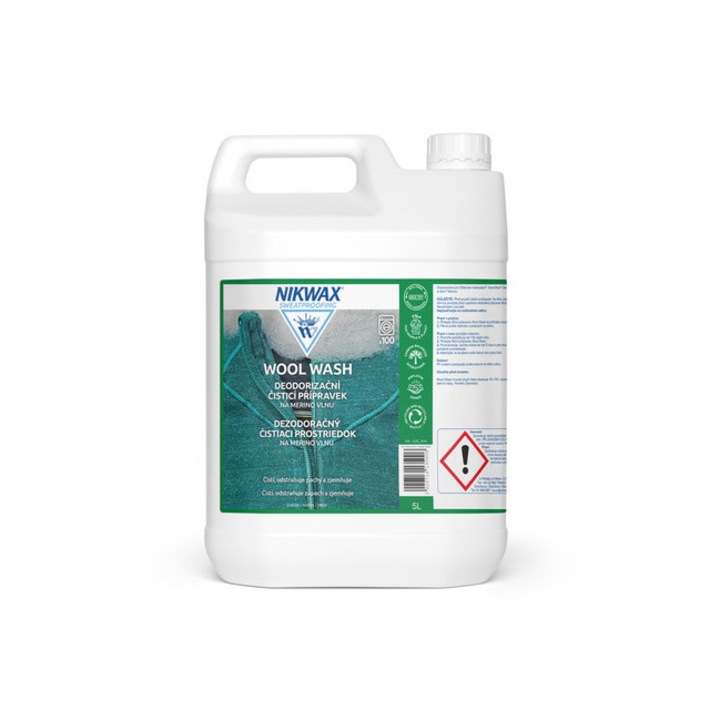 Detergent pentru lana Nikwax Wool Wash 5l, curata si dezodorizeaza, imbunatateste uscarea
