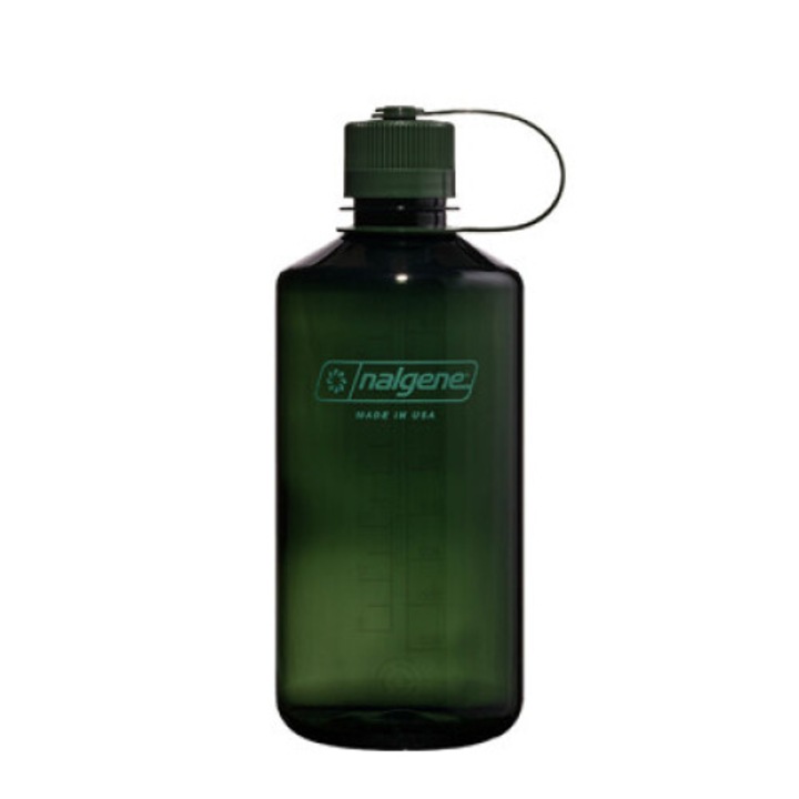 Бутилка Nalgene Sustain 1 л, зелена, 9x23 см, лека, без BPA/BPS