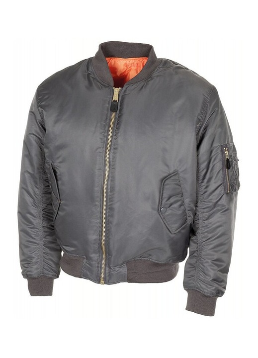 Jacheta de zbor barbati, MFH, MA1, reversibila, gri urban, 100% nailon