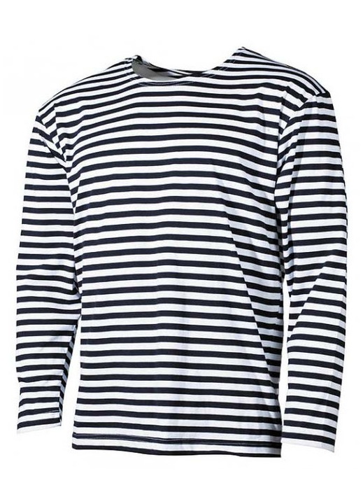 Bluza barbati, MFH, bumbac, Alb/Bleumarin