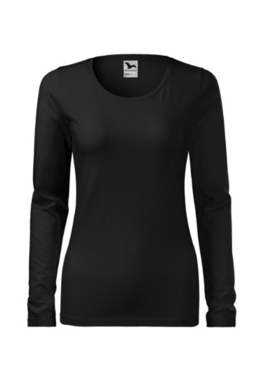 Noi polo, MALFINI, Pamut/Elasztan, Fekete, Slim