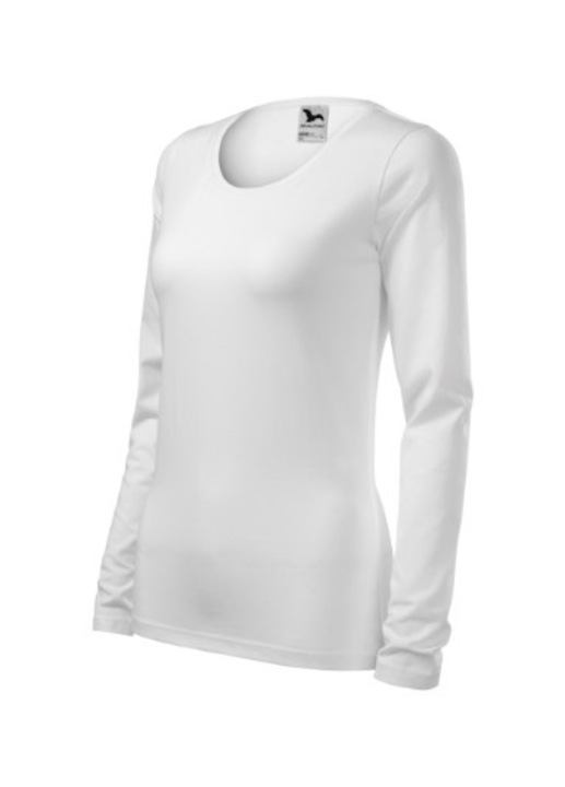 Női Slim Blúz, MALFINI, Pamut/Elasztán, Fehér, 2XL INTL