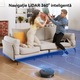 Aspirator robot Proscenic Q8 Max cu mop, Robot de aspirare, 6000Pa, 200 de minute, Alexa, Google Home, Siri sau IFTTT, navigare LiDAR la 360°, aspirator robot, 2 litri