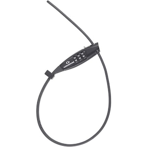 Lacat de siguranta Lifeventure cu combinatie numerica, cablu din otel 40 cm, zinc, 86 g