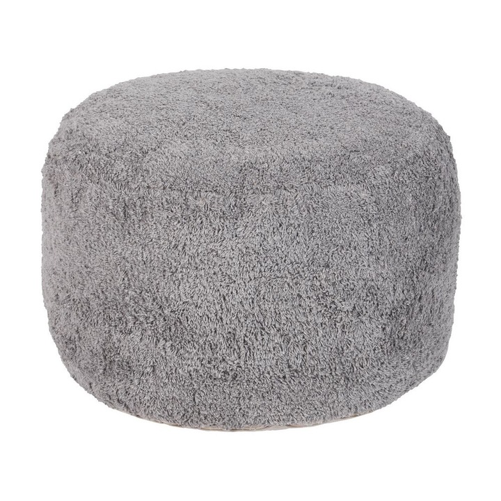 Puf din bumbac gri 50 x 35 cm Kandhkot