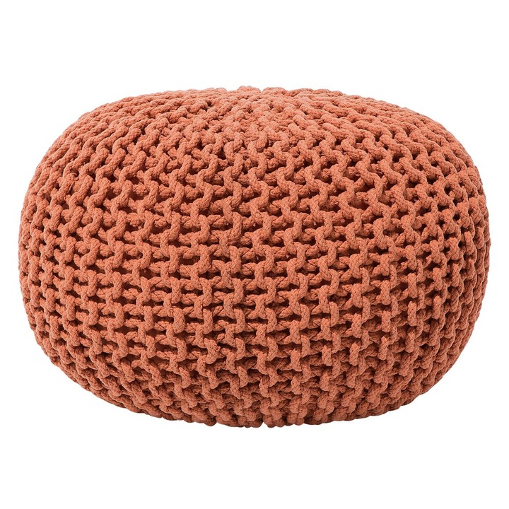 Puf din bumbac cupru 40 x 25 cm Conrad